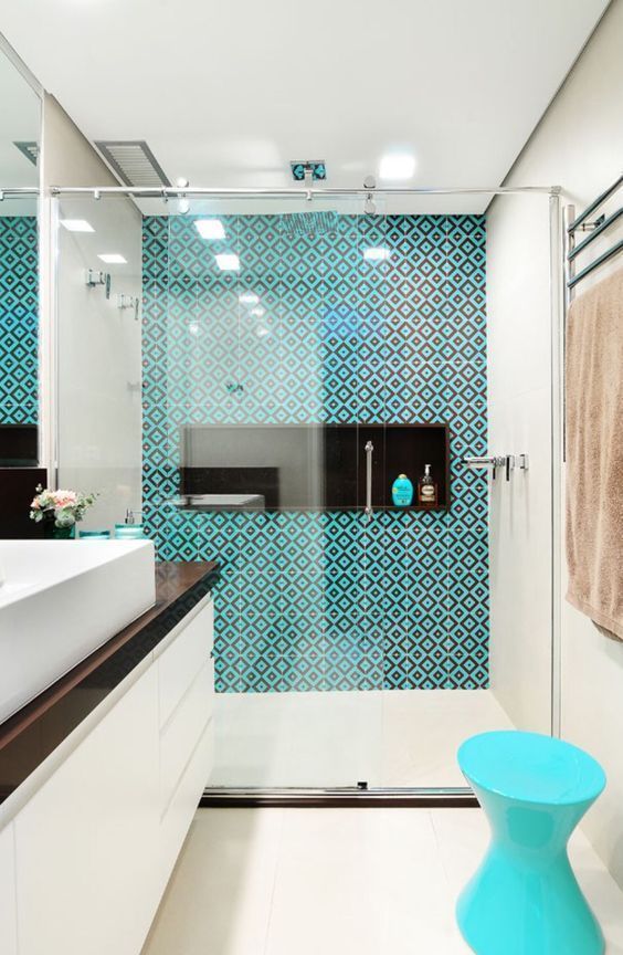 azulejos para baños pequeños modernos