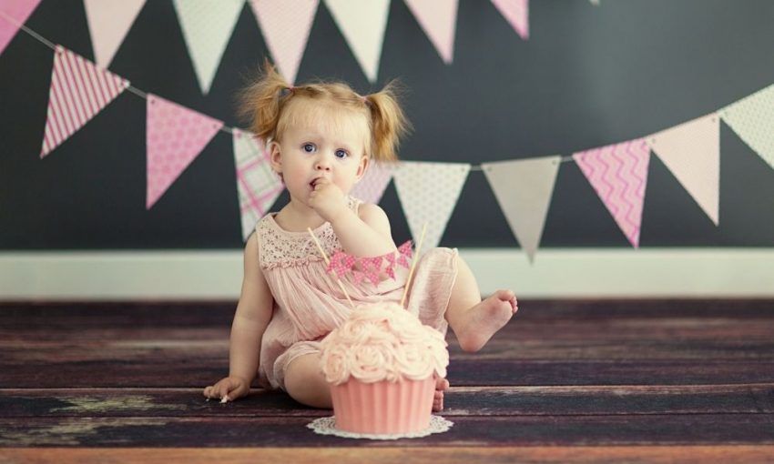 Decoración para smash cake con papel de seda