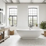 7 tendencias por estilos para baños blancos