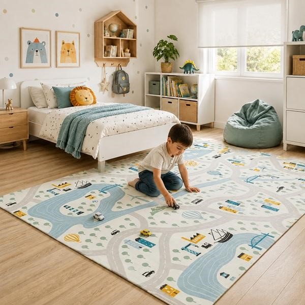 Alfombras de pelo corto, infantiles y de entrada: cómo elegir según la estancia